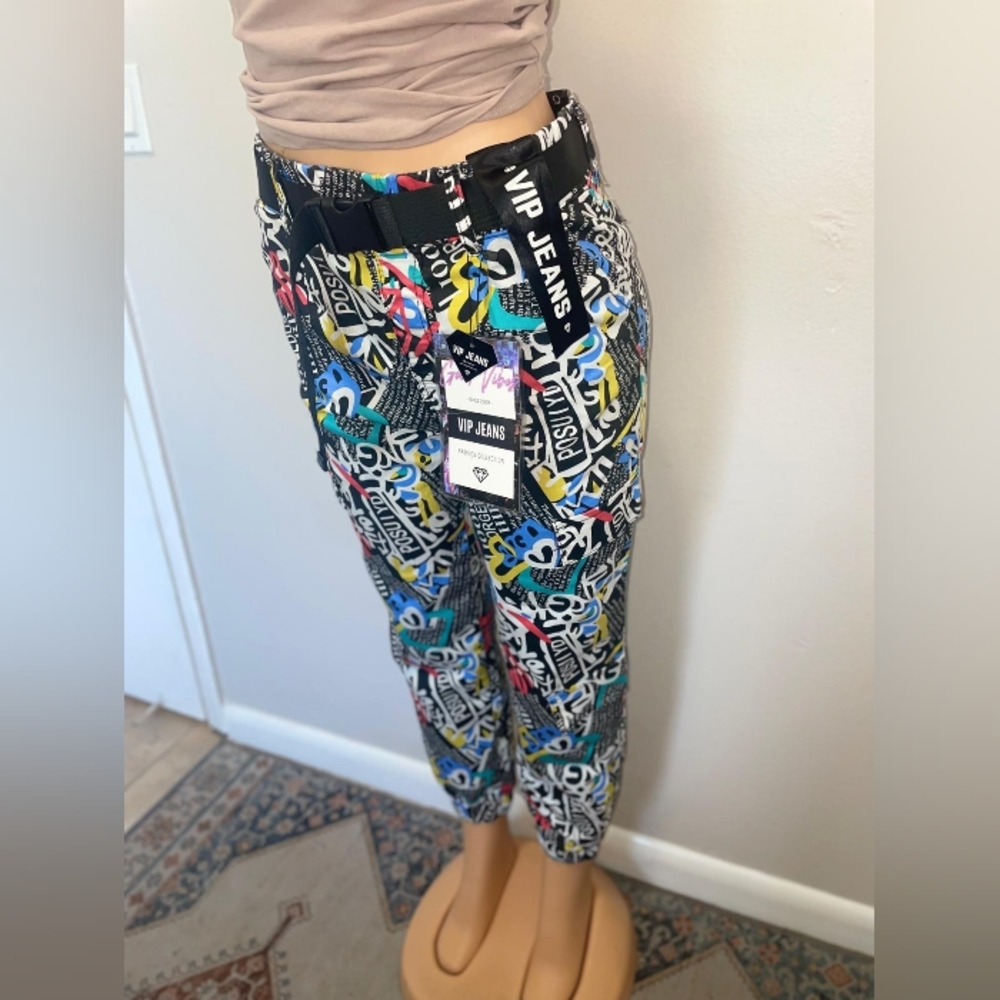 NWT VIP JEAN FASHION COLLECTION URBAN GRAFFITI STYLE SIZE 9/29 - Picture 8 of 8